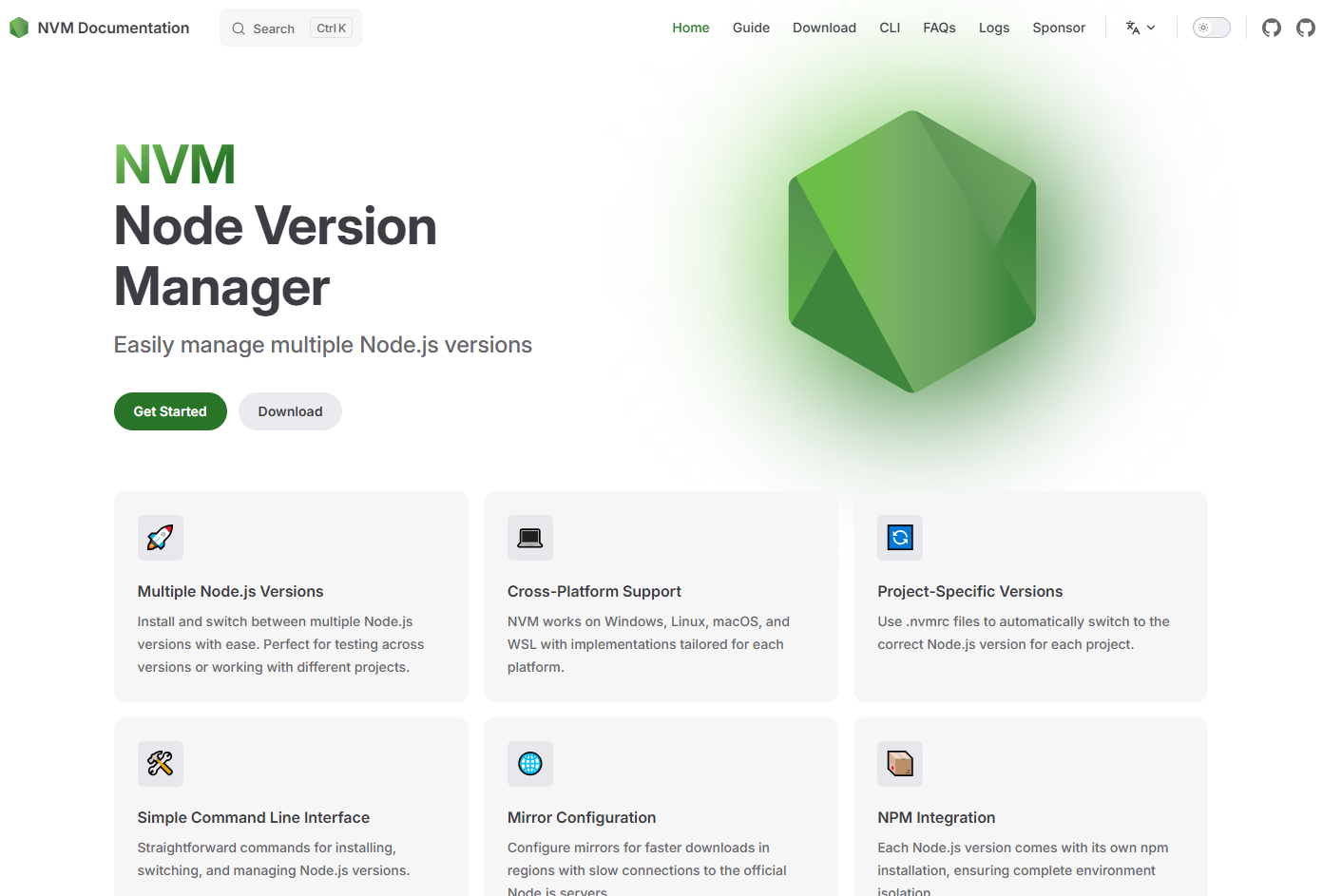 NVM - Node.js Version Manager Tool